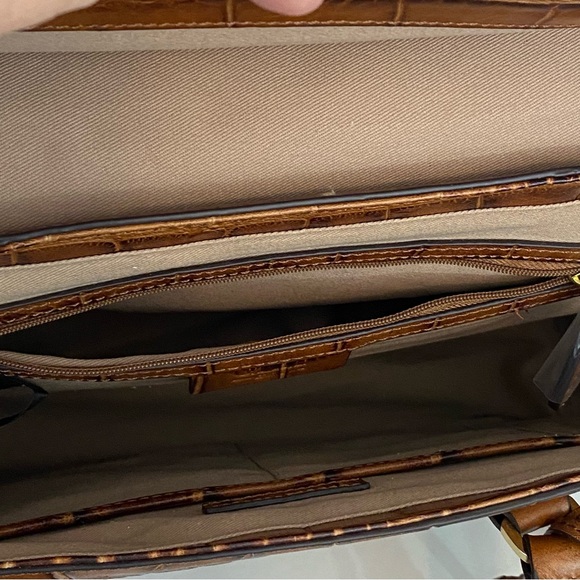 GILI Got It Love It genuine leather Croc embossed handbag purse NWOT - Picture 12 of 13